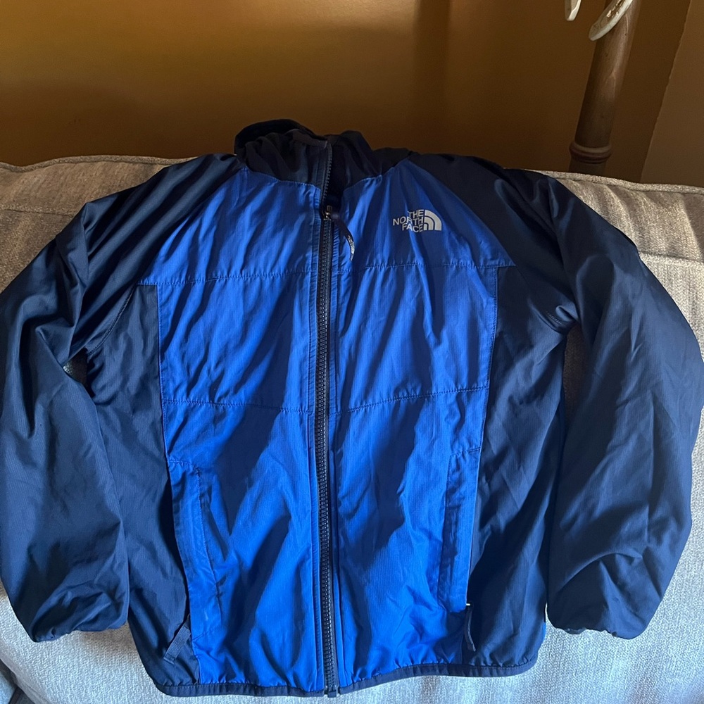 The North Face Kids' Blue and Black Windbreaker